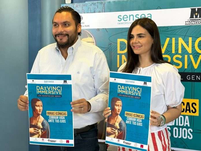 Anuncian la exposición “Da Vinci Immersive” en el Museo Pape Monclova