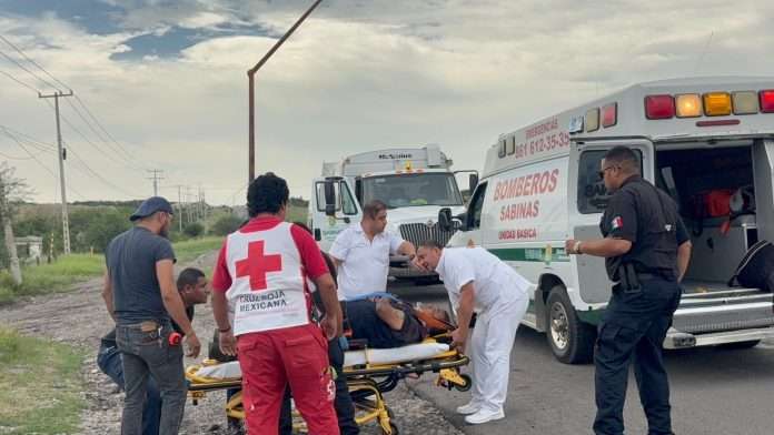 Sufre motociclista fuerte accidente sobre la federal 57