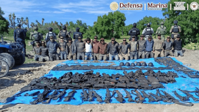 Detienen a 18 personas vinculadas con el crimen organizado en Rincón de Romos, Aguascalientes