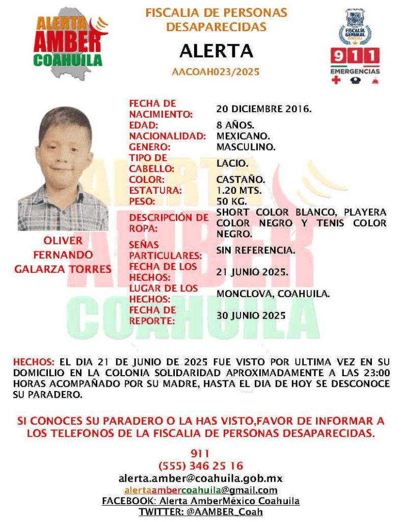 Madre e hijo de Monclova desaparecen rumbo a Saltillo; familiares piden ayuda para encontrarlos