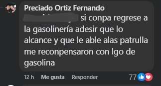 Comentario de Facebook