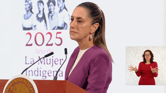 La presidenta Claudia Sheinbaum