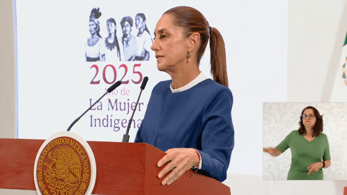 La presidenta Claudia Sheinbaum