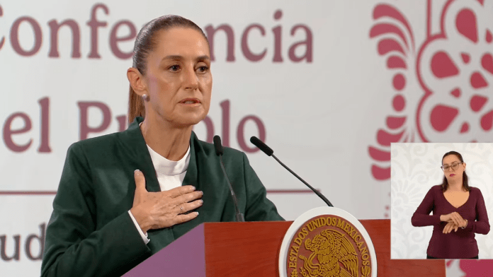 La presidenta Claudia Sheinbaum