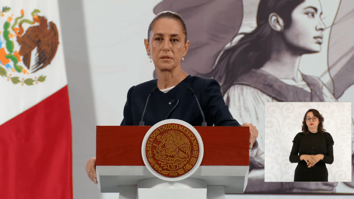 La presidenta Claudia Sheinbaum