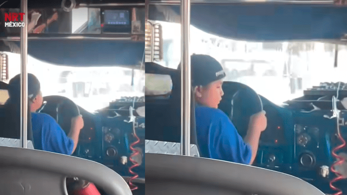 Menor conduciendo en Gómez Palacio, Durango