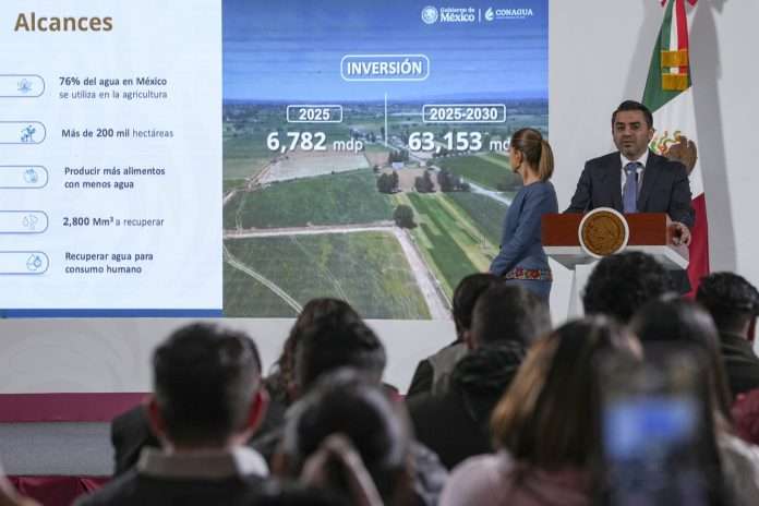 México se tecnifica Histórica inversión de 60 mil mdp para distritos de riego y garantizar el agua como un derecho