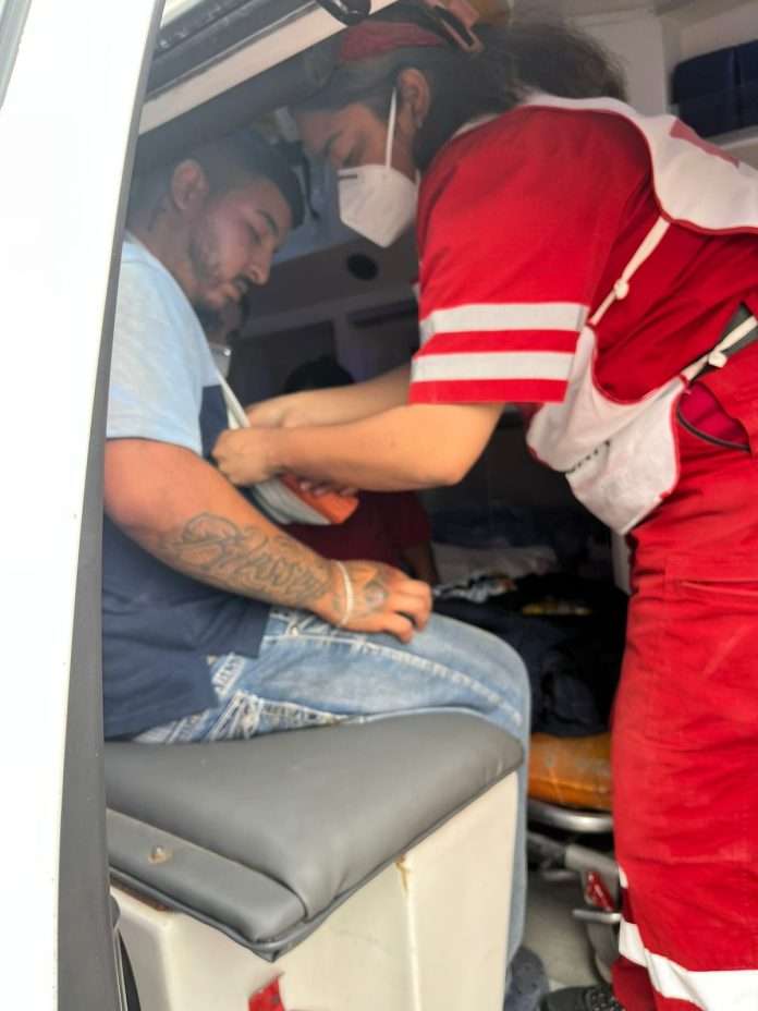 Motociclista herido en accidente