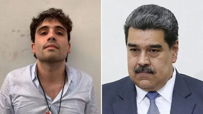 Ovidio Guzmán y Nicolás Maduro