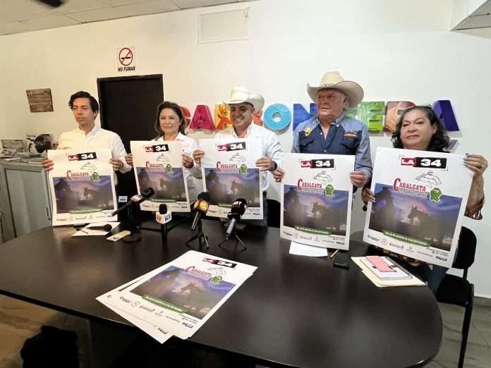 Presentación del póster, camisa y programa de la cabalgata de Santo Domingo Sabinas