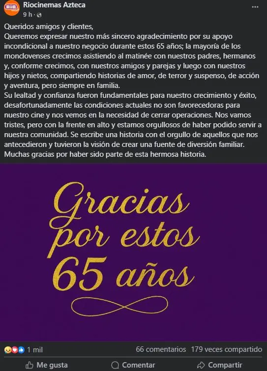 Rio Cinemas azteca