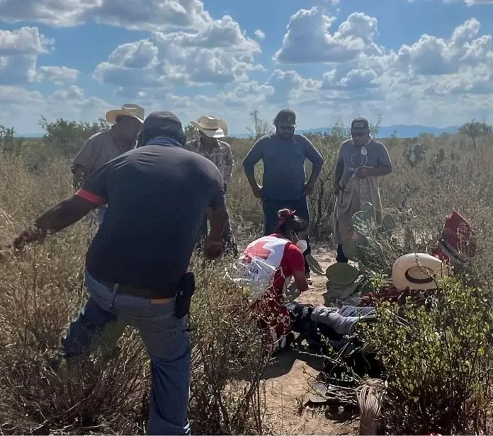 Un vaquero herido al caer de un caballo en Sabinas