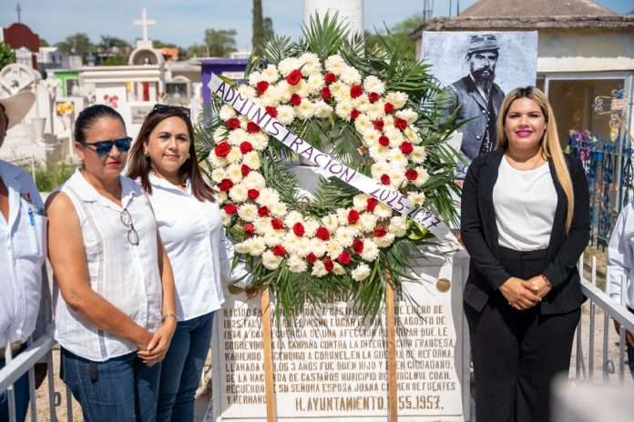 Conmemora Castaños 151 aniversario luctuoso del Coronel Ildefonso Fuentes