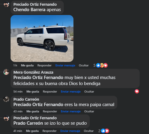 Comentarios en Facebook