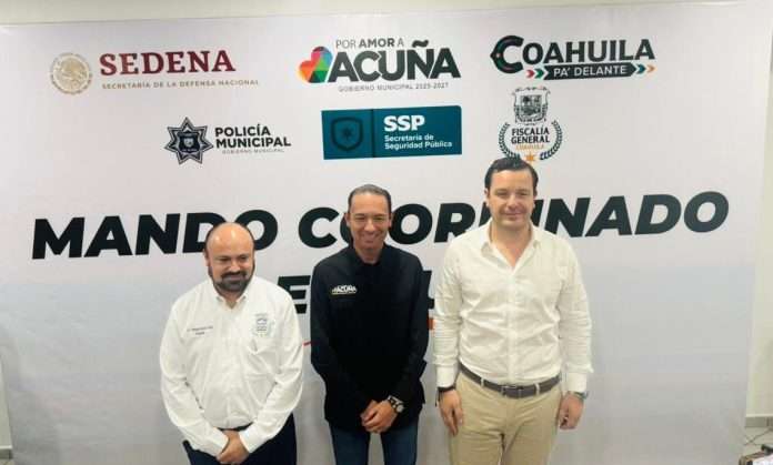 Realizan en Acuña reunión del Mando Coordinado de Seguridad Publica