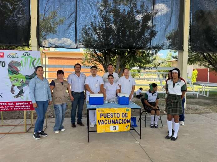 La Jurisdicción Sanitaria No. 03 impulsa la salud preventiva en jóvenes del Telebachillerato Comunitario Chapultepec