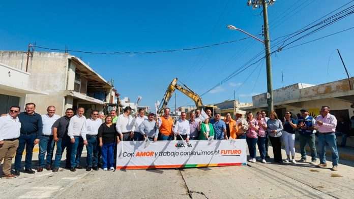 Arrancan obra de rehabilitación de la calle Allende en Acuña