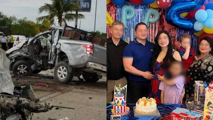 Accidente vial en Cancún