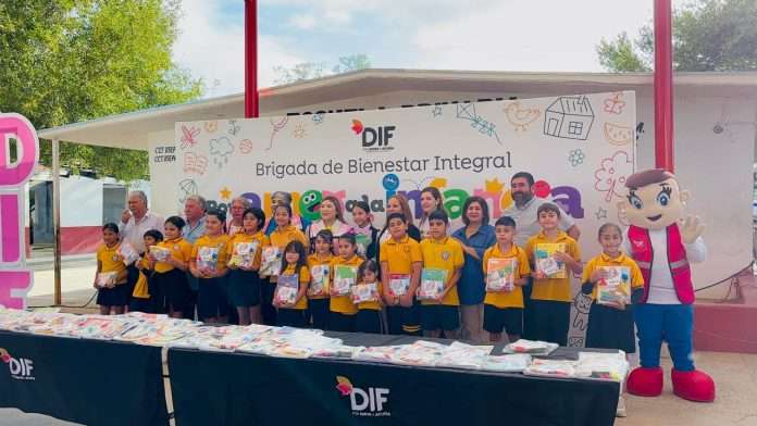 Lleva DIF Acuña brigada y apoyos a la primaria Jesús María Ramón