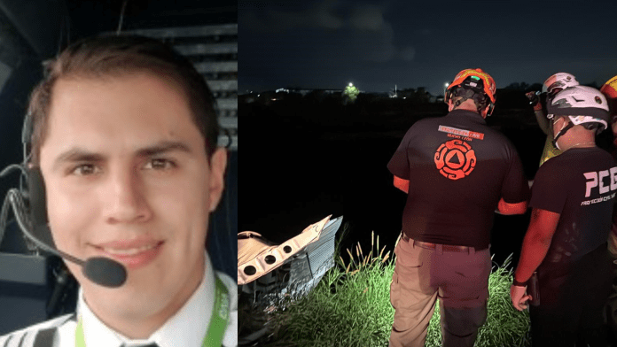 Brayan Ballesteros, el piloto que viajaba junto a Débora Estrella en el accidente aéreo de García