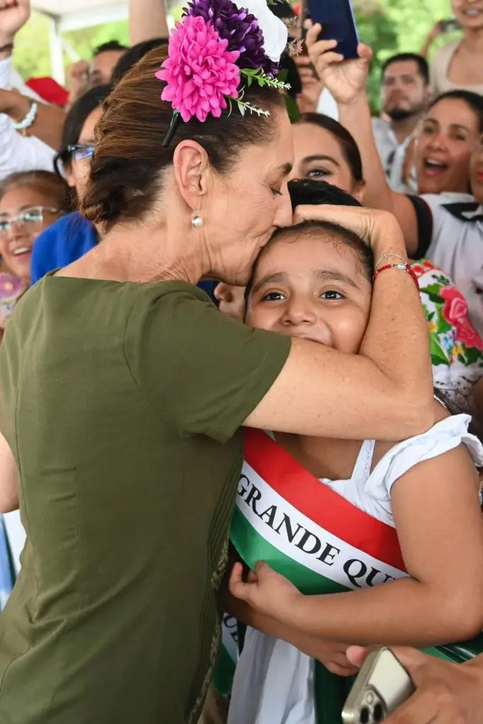 "Nunca me voy a alejar del pueblo de Quintana Roo": Claudia Sheinbaum como parte de su gira de rendición de cuentas