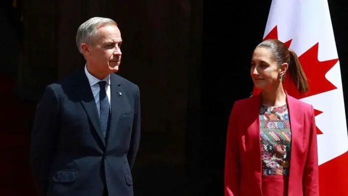 Claudia Sheinbaum y Mark Carney