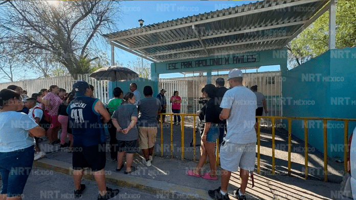 Escuela Primaria Apolonio M Avilés, ubicada en la colonia Las Flores de Monclova