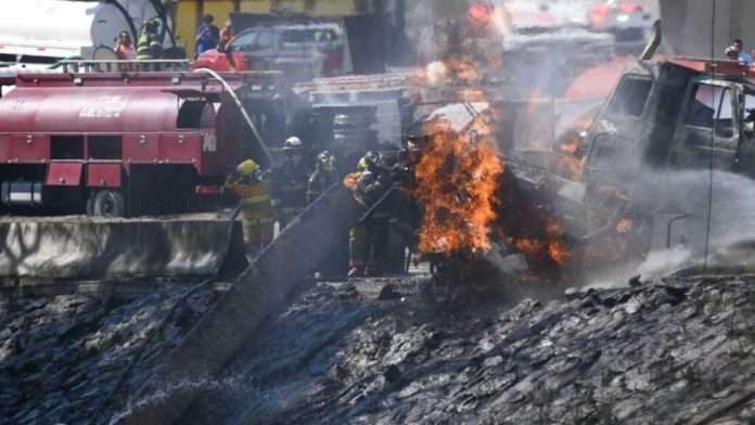 Explosión de pipa en Iztapalapa