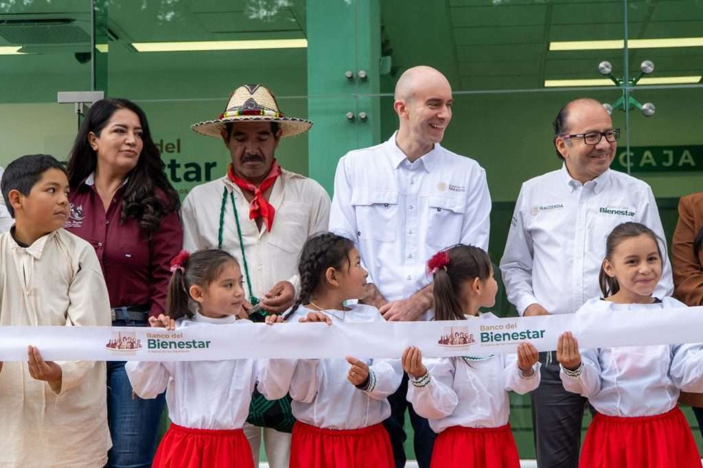 Inauguran sucursal del Banco del Bienestar en San Bernardino de Milpillas Chico, Pueblo Nuevo