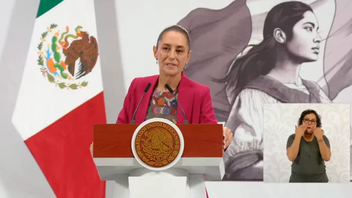 La presidenta Claudia Sheinbaum