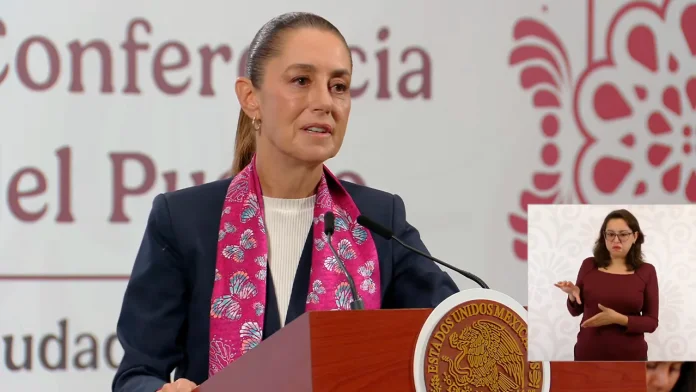 La presidenta Claudia Sheinbaum