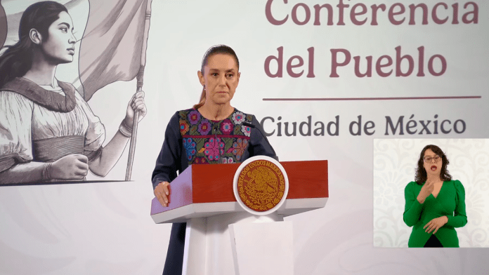 La presidenta Claudia Sheinbaum