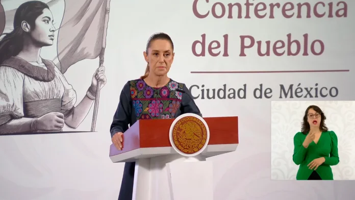 La presidenta Claudia Sheinbaum