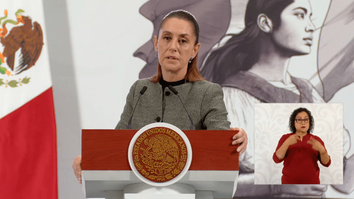 La presidenta Claudia Sheinbaum