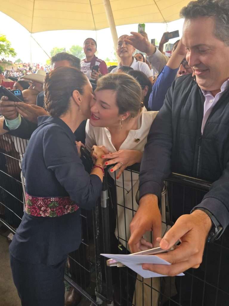 Presidenta Claudia Sheinbaum y Nathalie González Michelena