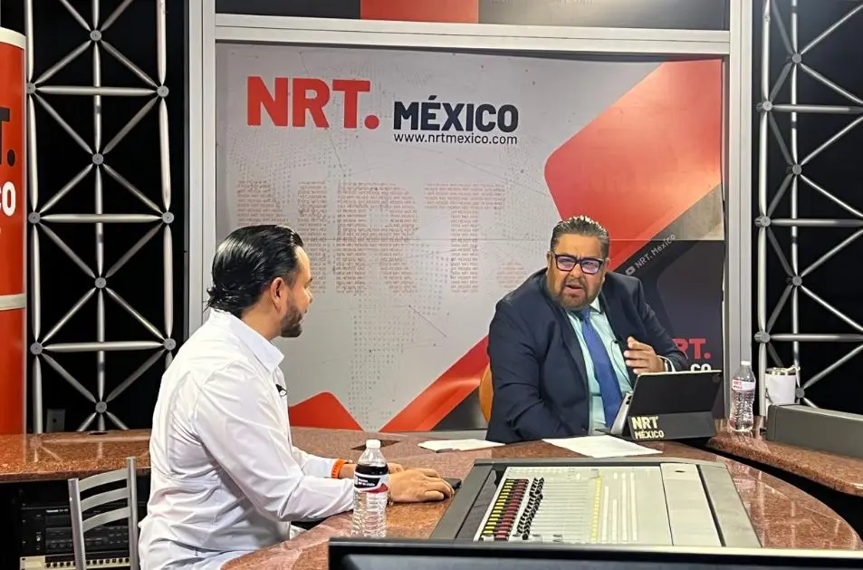 Sergio Sisbeles con Eduardo Rodríguez en La Mesa Caliente