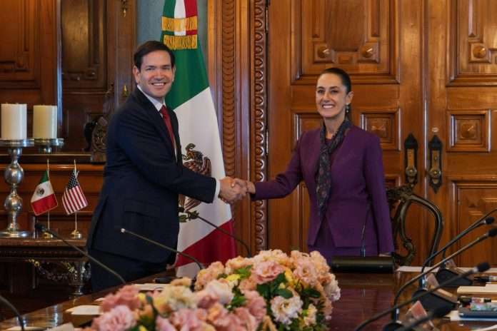 Gobiernos de México y Estados Unidos reafirman cooperación en seguridad con reunión de Claudia Sheinbaum y Marco Rubio