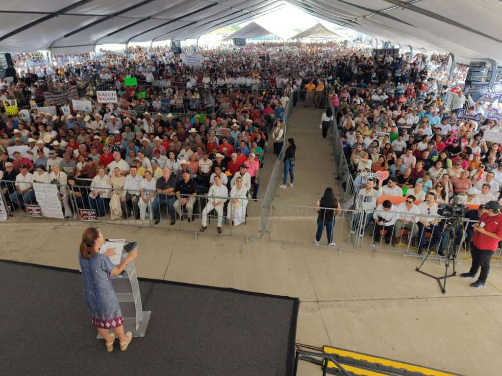 En Sinaloa, ante 30 mil personas Claudia Sheinbaum anuncia histórico acuerdo con Estados Unidos para controlar el paso de armas de EU a México