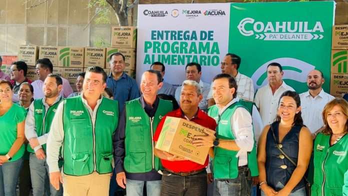 Entregan programa alimentario ‘’despensón’’ en Acuña