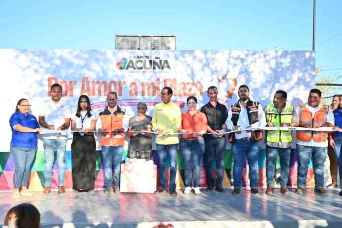 Sigue municipio con el rescate de plazas públicas en Acuña