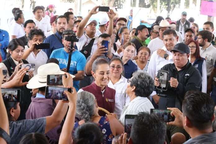 Claudia Sheinbaum continúa recorridos de supervisión por Pantepec, Puebla: 