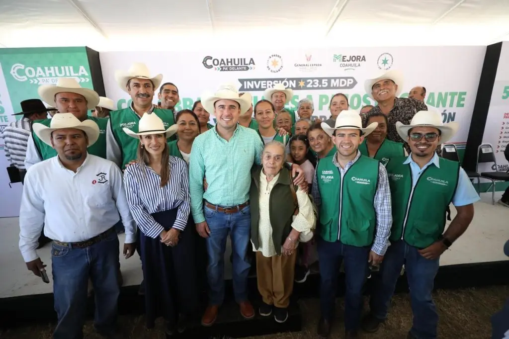 Coahuila avanza con obras sociales a pasos de gigante: Manolo Jiménez