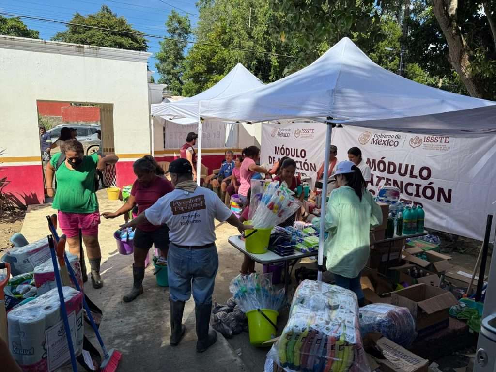 Entrega SuperISSSTE casi 58 mil víveres a familias afectadas por las lluvias en Veracruz, Puebla, Hidalgo y Querétaro