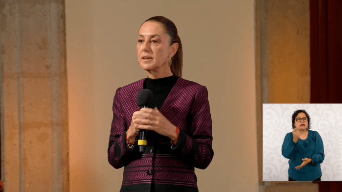 La presidenta Claudia Sheinbaum