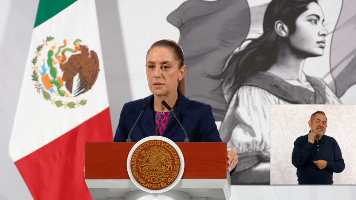 La presidenta Claudia Sheinbaum