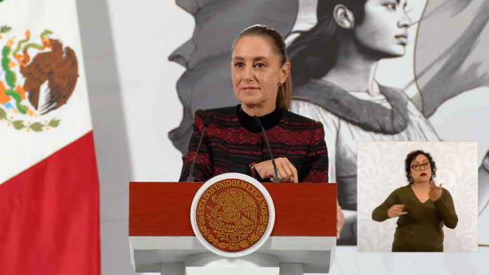 La presidenta Claudia Sheinbaum