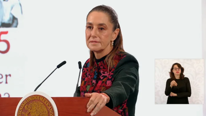 La presidenta Claudia Sheinbaum