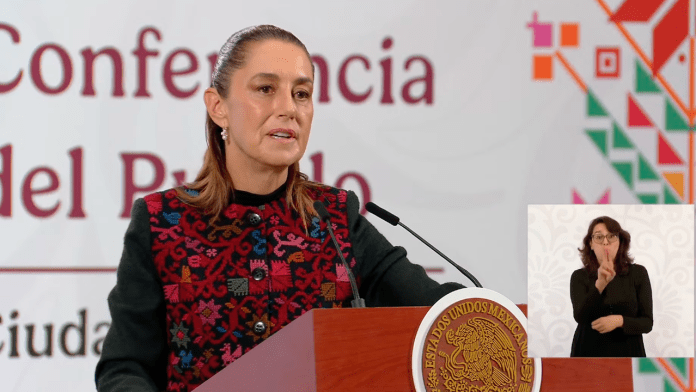 La presidenta Claudia Sheinbaum
