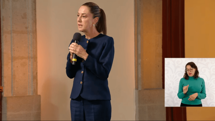 La presidenta Claudia Sheinbaum