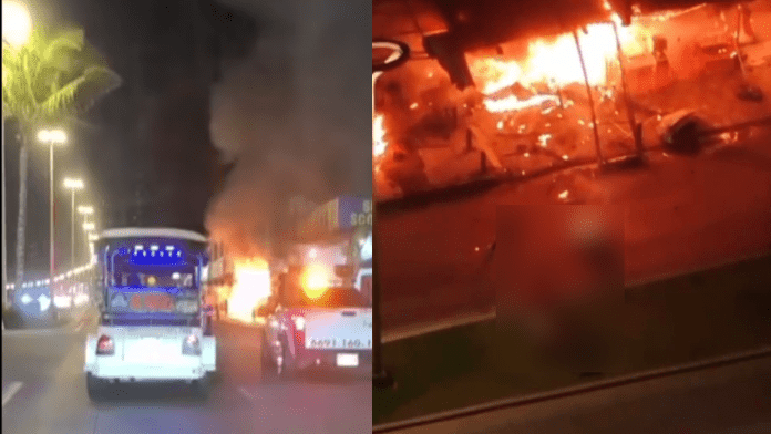 Avenida del Mar, en Mazatlán
